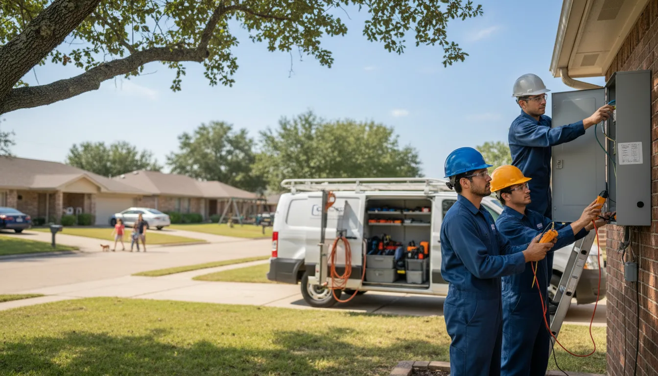Certified electrician providing emergency electrical services in Woodland, GA